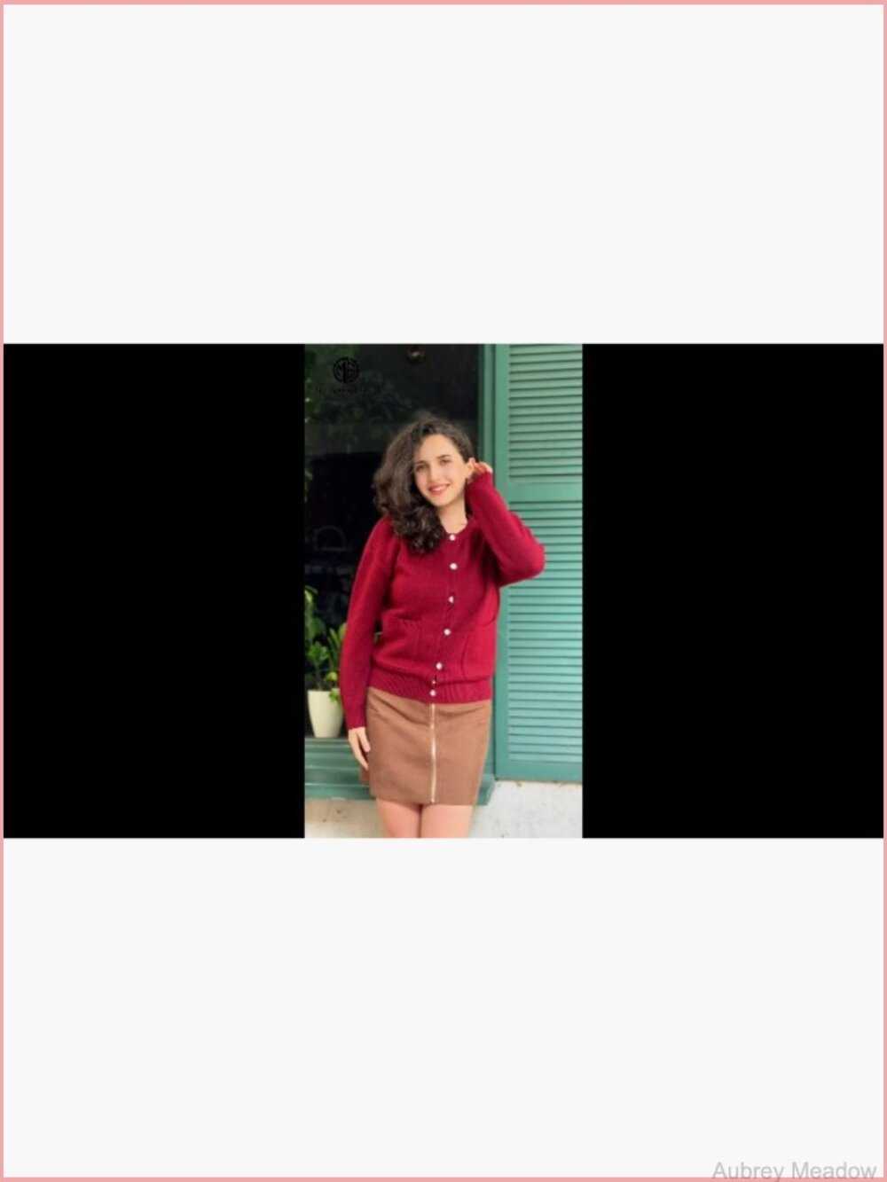 Long Sleeve Knit Cardigan Sweater Crewneck Button Open Front with Pockets - Picture 7 of 7